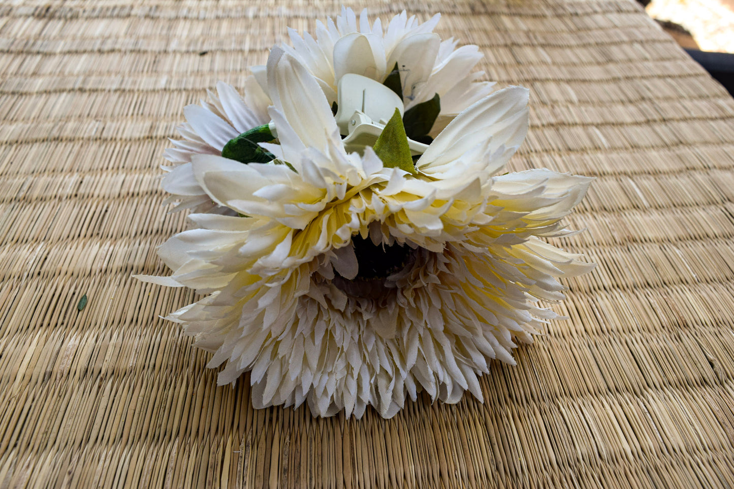 White Flower Hair Clip