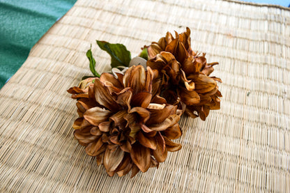 Handmade Brown Flower Hair Clip