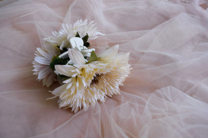 White Flower Hair Clip