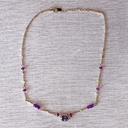 Purple Crystal Pendant