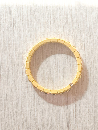 Crystal Enamel Statement Bracelet