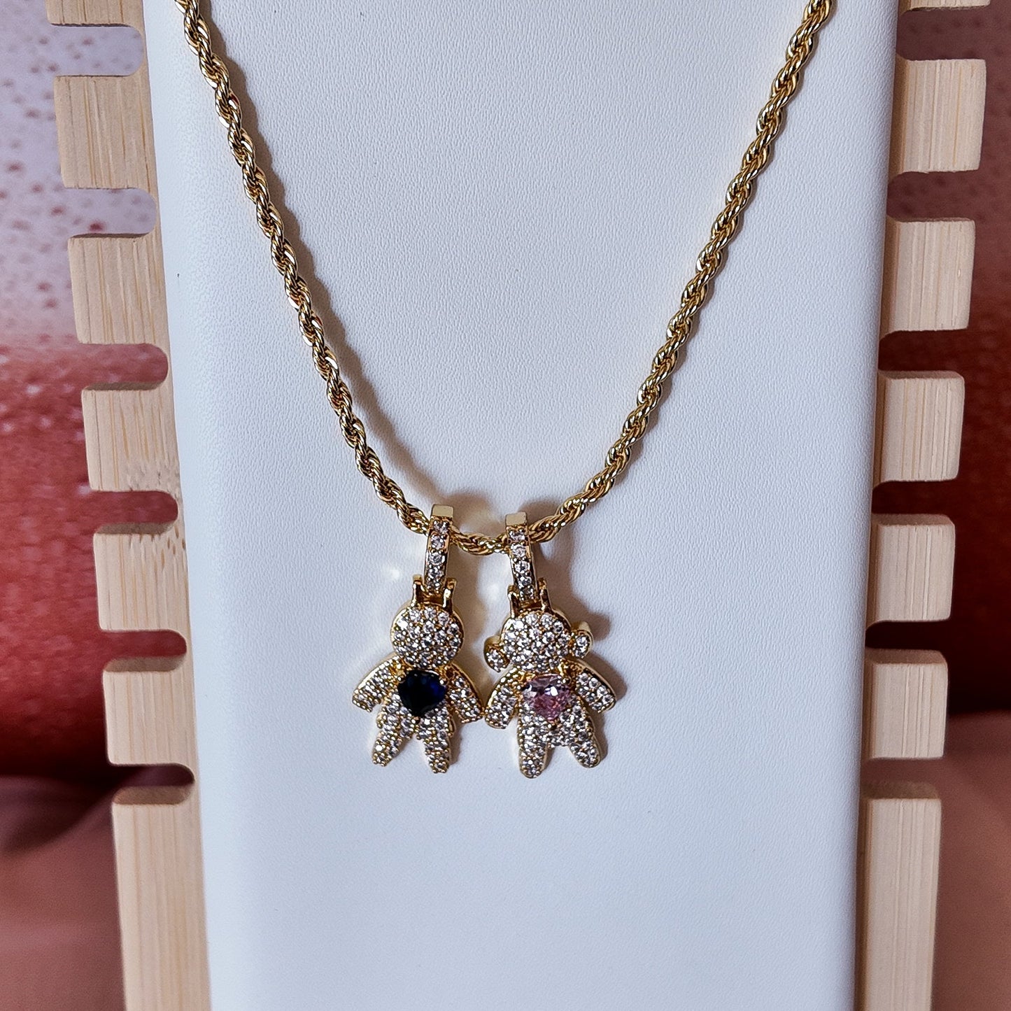 Boy & Girl Pendant Necklace