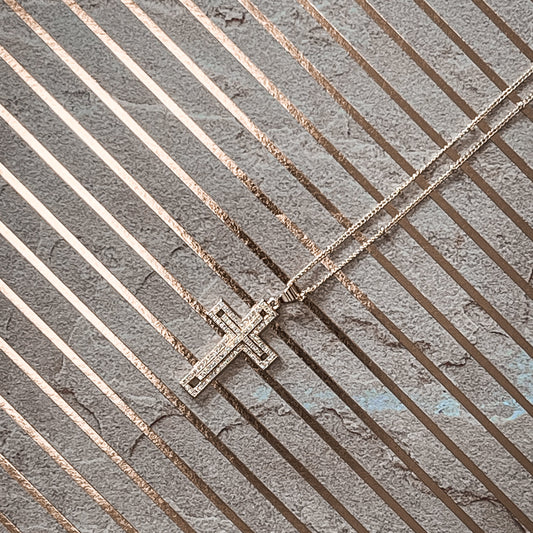 Crystal Cross Necklace