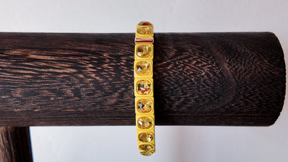 Crystal Enamel Statement Bracelet