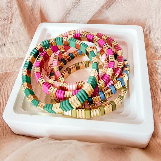 Color Stack Stretch Bracelet