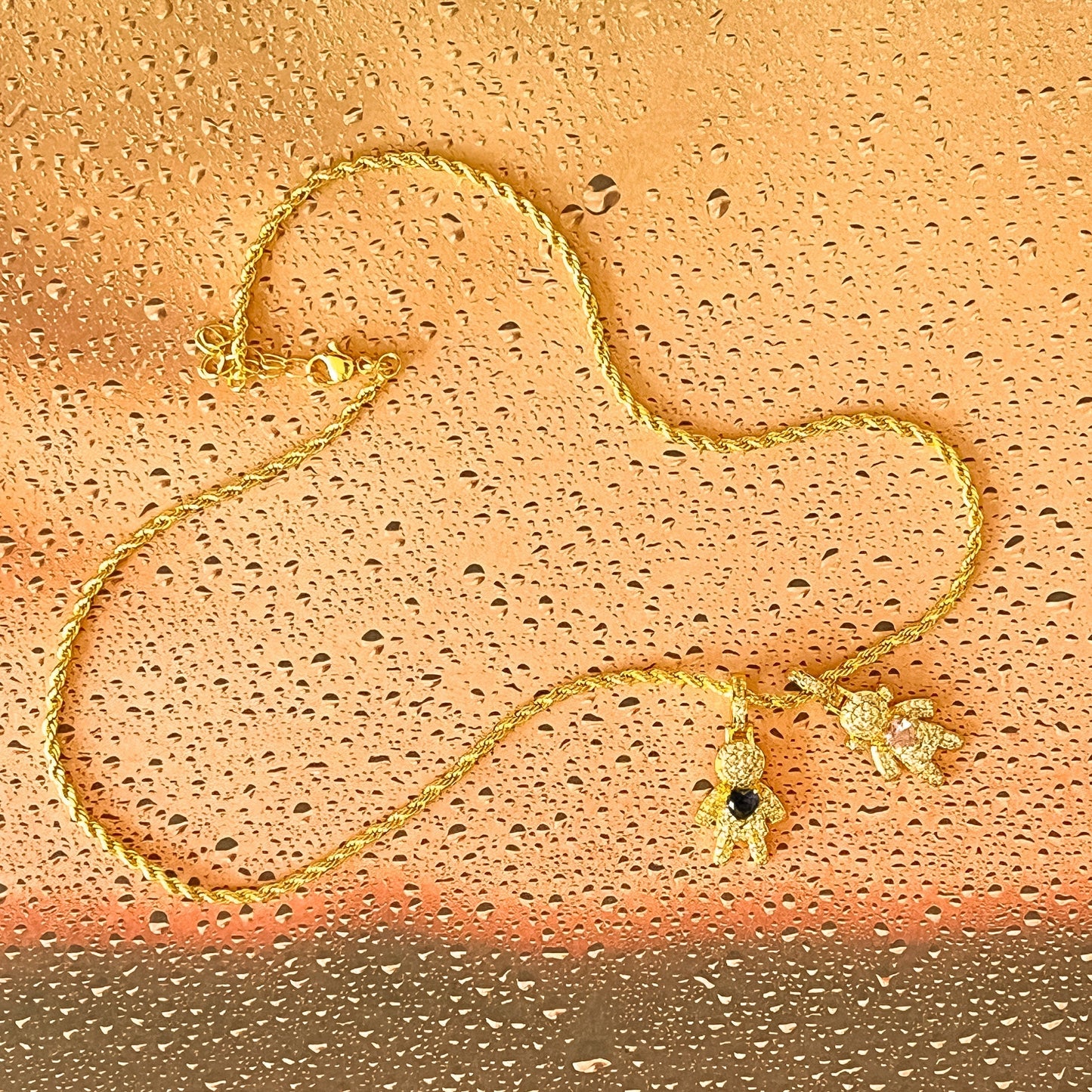 Boy & Girl Pendant Necklace